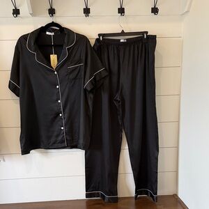 Ekouar Elegant Black Women's Pajama Set